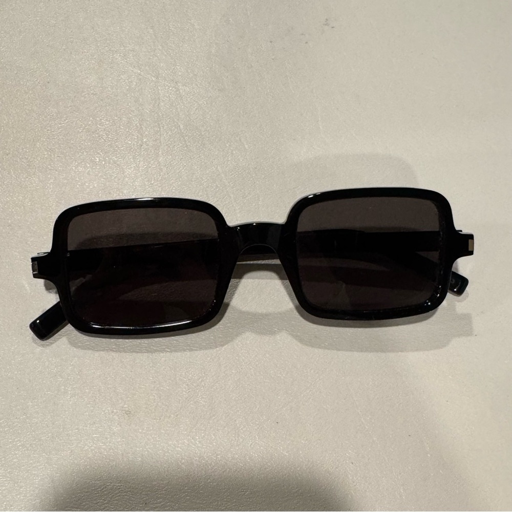 Saint Laurent Square-Frame Acetate Sunglasses Black SL 332 001 Unisex - Picture 5 of 15